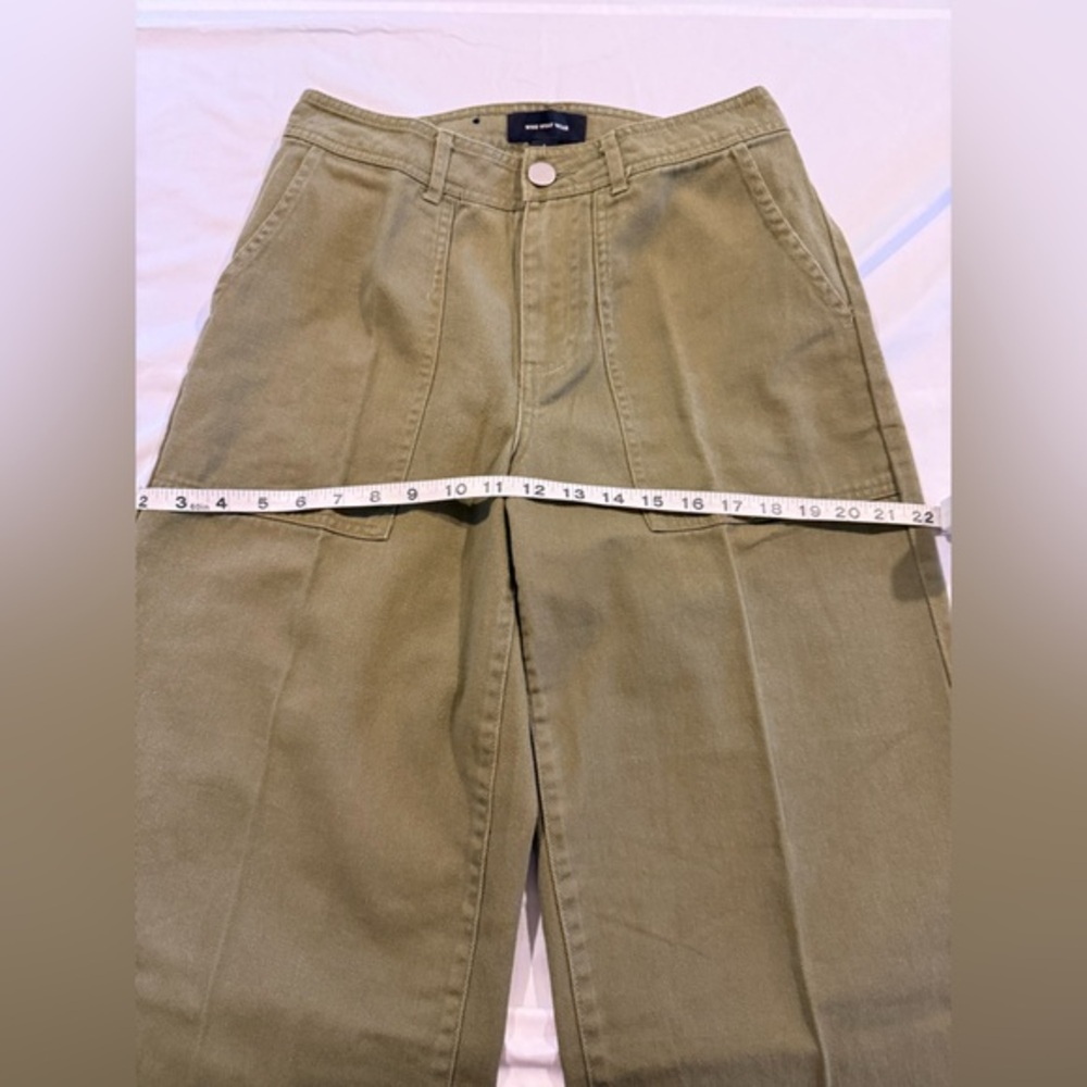 Who What Wear Olive Wide Leg Utility Pants | Size 27/4 | NWT - Picture 7 of 15